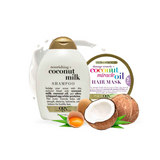 Ogx Coconut Milk Shampoo &amp; Extra Strength Damage Remedy Coconut Hair Mask Set