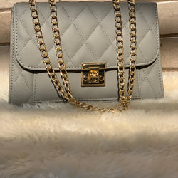 Spanish Grey Crossbody Chain Bag | choicemall 