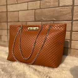 The Rhombus Shoulder Bag “Brown