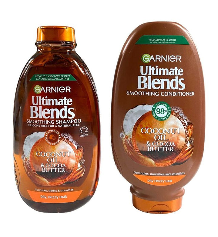 Garnier Ultimate Blends Shampoo & Conditioner | Coconut & Cocoa Butter