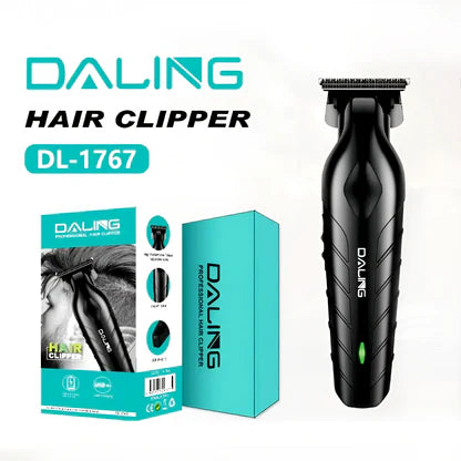 DALING DL-1767 Professional Hair Clipper | Precision T-Blade | USB Rechargeable Trimmer