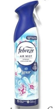Febreze Air Mist Lenor Spring Awakening Scent | 100% Natural Propellant Air Freshener | OdourClear Technology
