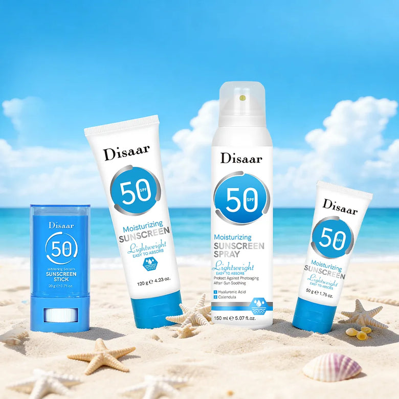 Disaar SPF 50 Sunscreen Collection | Hydrating &amp; Lightweight | Choicemall.pk