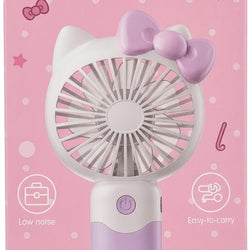 WEGO Cute Cat Mini Fan | Low Noise & Rechargeable