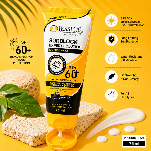 Jessica Professional SPF 60 Sunblock | 100% Natural | Choicemall.pk