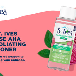 St. Ives Rose AHA Exfoliating Toner | 5% Lactic Acid