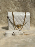 Pyramid White Crossbody Bag | choicemall