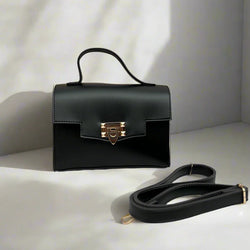 Aurum Chic Crossbody Bag “Jet Black