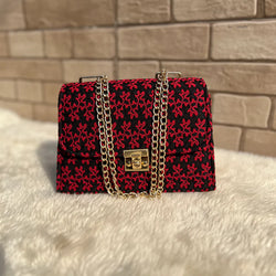 Valentines Edition” Crossbody Bag with Golden Chain