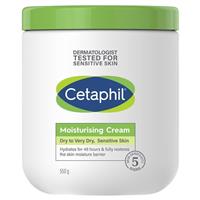 Cetaphil Moisturising Cream Jar 550g (Made in Canada), Sensitive Skin, Dry to Very Dry