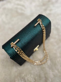 Crossbody Chain Bag Celestial Teal | choicemall