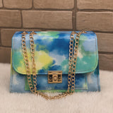 Crossbody Chain Bag -Cloudscape