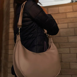 Crossbody Hobo Bag “Tea Pink
