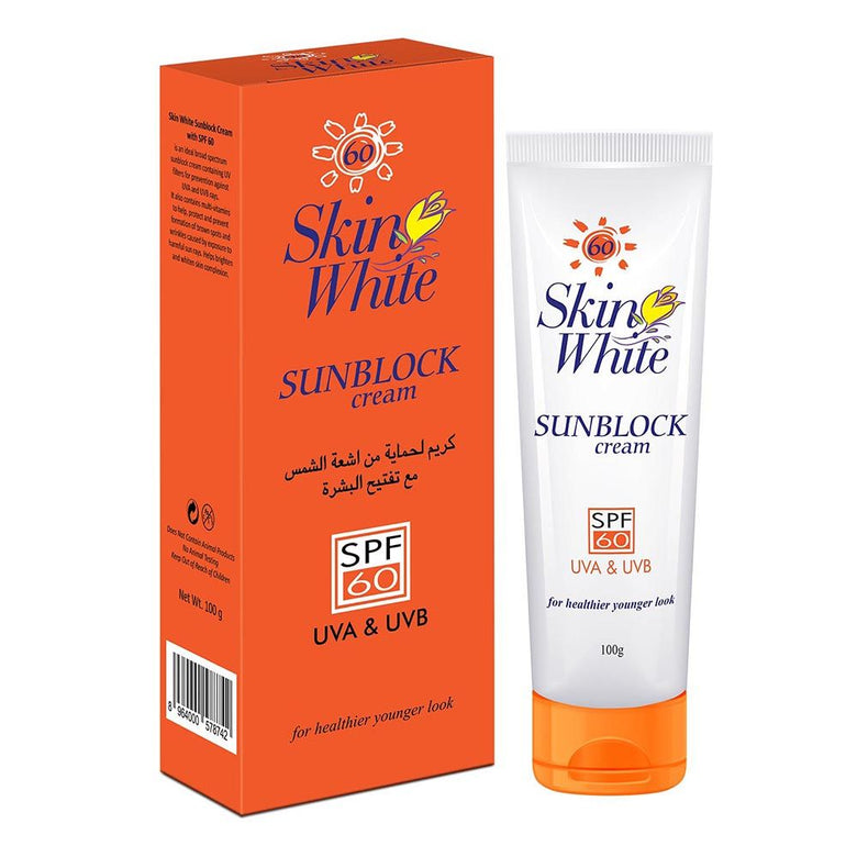 Skin White SPF 60 Sunblock Cream | Whitening & Anti-Wrinkle