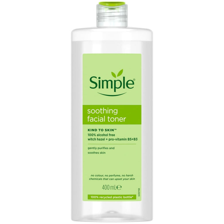 Simple Soothing Facial Toner 400ml Jumbo Size | Witch Hazel & B5