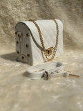 Pyramid White Crossbody Bag | choicemall