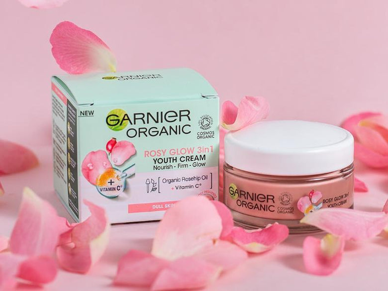 Garnier Organic Rosy Glow 3in1 Youth Cream | Vitamin C