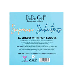 DoDo Girl Professional Makeup - 16 Shades Supreme Seductress Palette