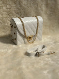 Pyramid White Crossbody Bag | choicemall