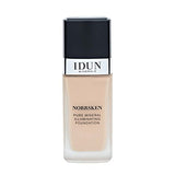 IDUN Minerals Norrsken Longwear Liquid Foundation with Poreless, Luminous Coverage, Dewey, Glowing Finish, Vegan, Cruelty and Silicone Free Makeup - trendifypk