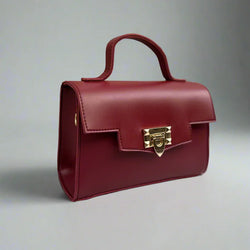 Aurum Chic Crossbody Bag “Burgundy