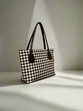 Houndstooth Chic Tote