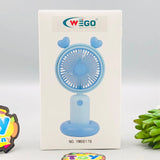 WEGO Cute Mini Portable Fan YM88178 | Blue Heart Design
