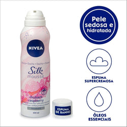 Nivea Silk Mousse Shower | Rhubarb Raspberry Foam