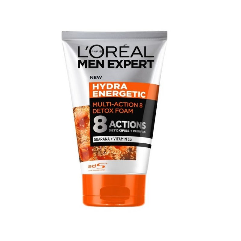 L'Oréal Men Expert Hydra Energetic Face Wash | 8 Actions Detox