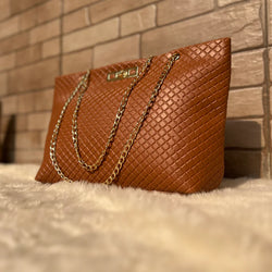 The Rhombus Shoulder Bag “Brown