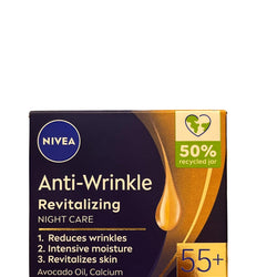 Nivea Anti-Wrinkle Revitalizing Night Care 55+ | Avocado Oil