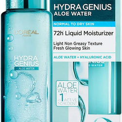 L'Oréal Hydra Genius Aloe Water Liquid Moisturizer | 72H Hydration