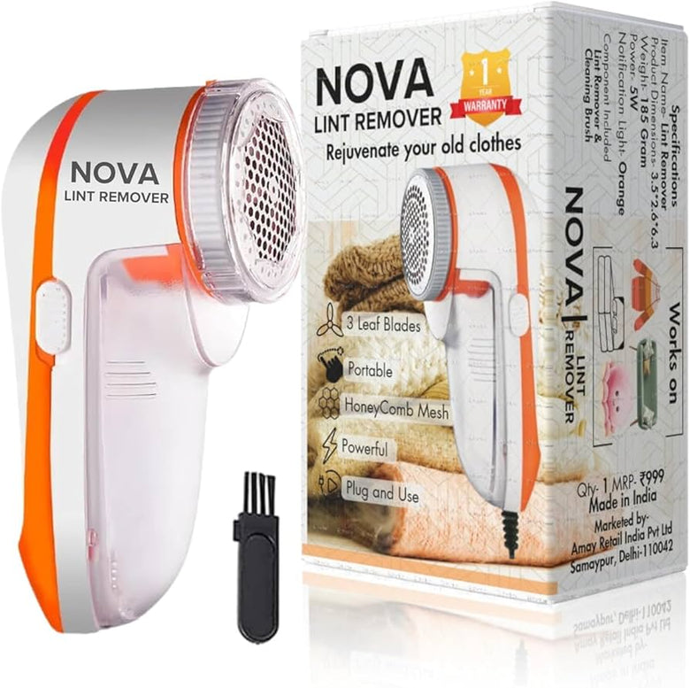 NOVA LINT REMOVER for Clothes - Fabric Shaver Tint and Dust Remover