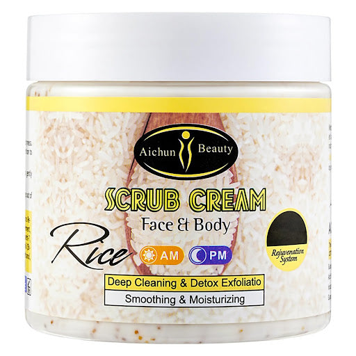 Aichun Beauty Rice Scrub Cream | Face & Body Exfoliator