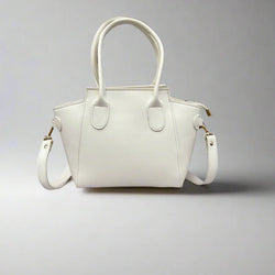 Petite Satchel Purse “Dove White