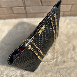 Rhombus Black Shoulder Bag