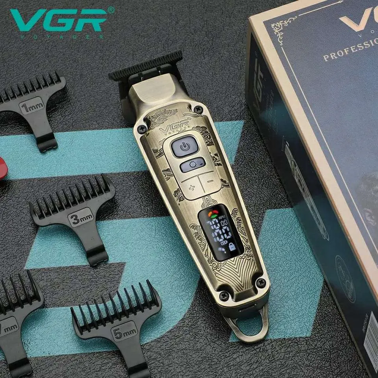 VGR Professional Vintage T-Blade Trimmer | LED Display