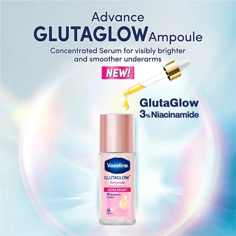 Vaseline Glutaglow Ampoule 3% Niacinamide Serum Roll-On Deodorant