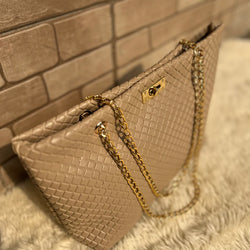 The Rhombus Shoulder Bag “Sandy Beige”