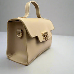 Aurum Chic Crossbody Bag “Sandy Beige