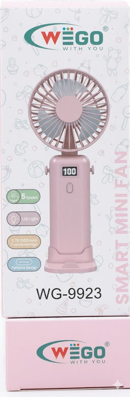 WEGO Smart Mini Fan WG-9913 | Digital Display & Phone Stand