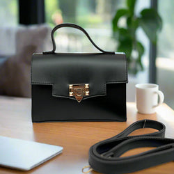Aurum Chic Crossbody Bag “Jet Black