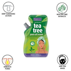 Beauty Formulas Tea Tree Peel-Off Mask | Deep Cleansing 50ml