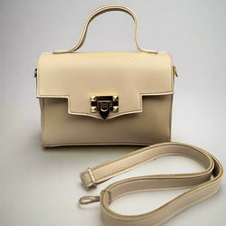 Aurum Chic Crossbody Bag “Sandy Beige