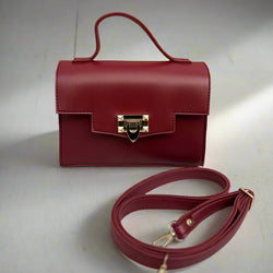 Aurum Chic Crossbody Bag “Burgundy