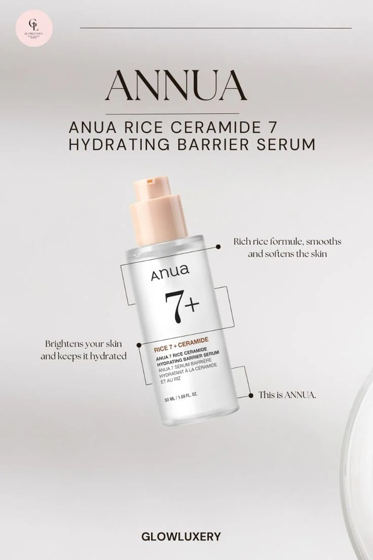 Anua 7 Rice Ceramide Hydrating Barrier Serum 50ml