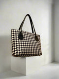 Houndstooth Chic Tote