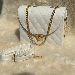 Pyramid White Crossbody Bag | choicemall