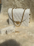 Pyramid White Crossbody Bag | choicemall