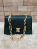 Crossbody Chain Bag Celestial Teal | choicemall